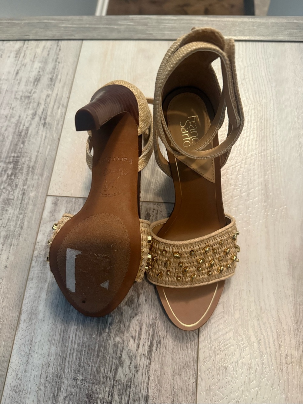Franco Sarto Eleanor Ankle Strap High Heel Sandal Size 6 Brand New! - Picture 5 of 6